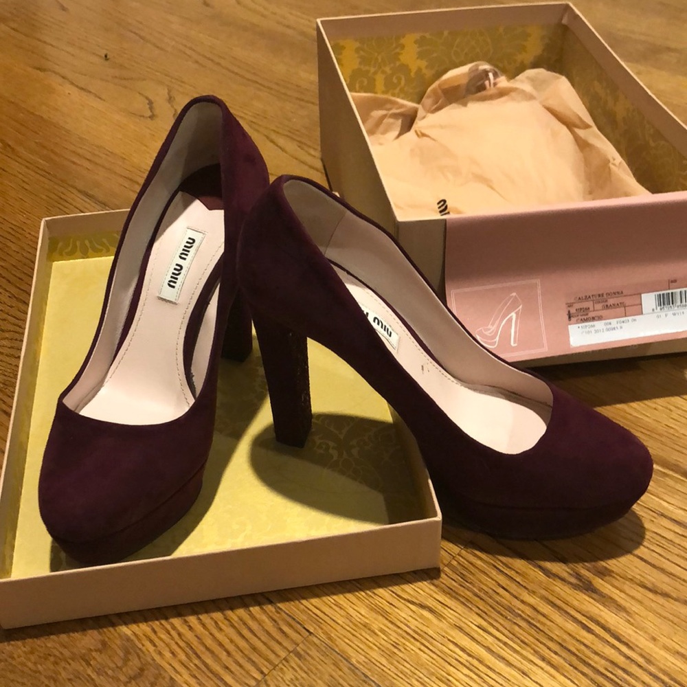 Holiday ready Miu Miu pumps